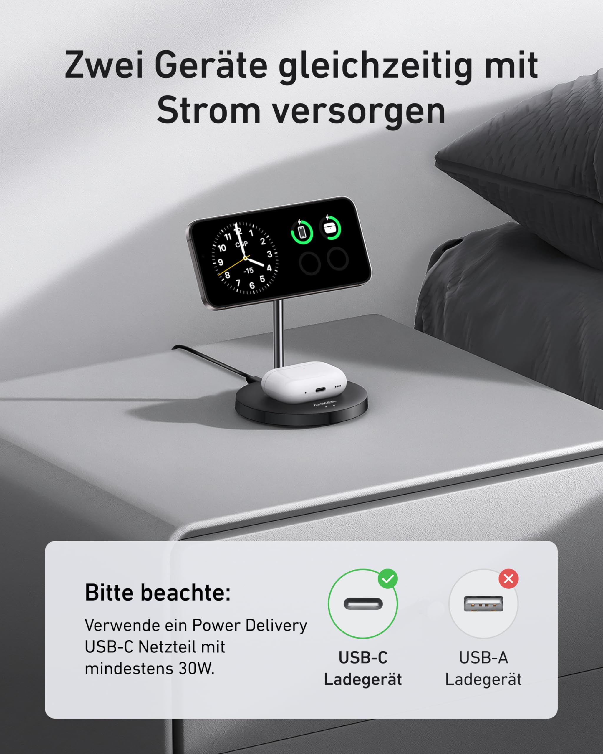 anker-maggo-15w-magsafe-kompatibles-2-in-1-kabelloses-ladeger-t-qi2-induktions-l image 3