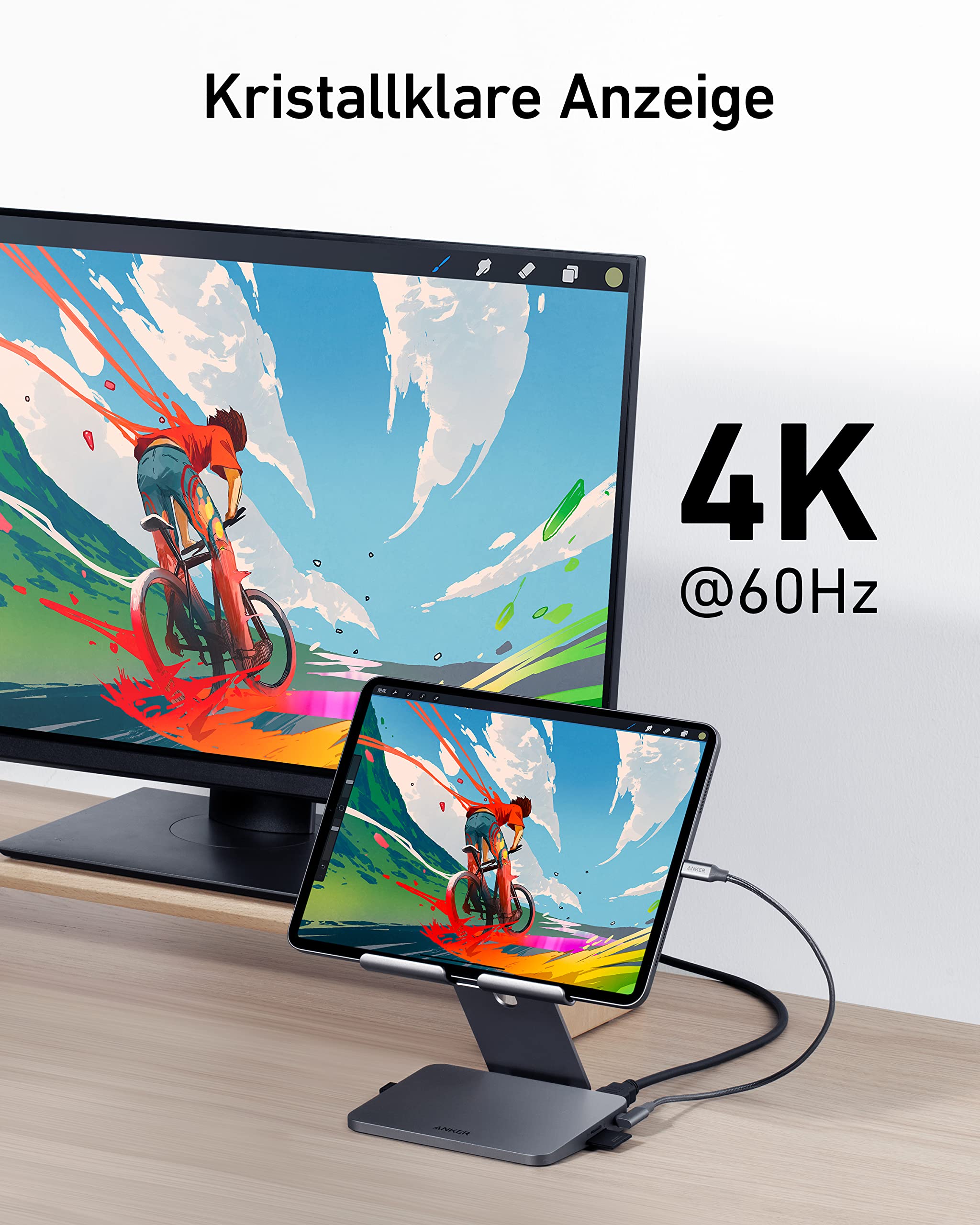 anker-551-8-in-1-usb-c-hub-mit-einklappbarer-tablet-halterung-4k-hdmi-100w-power image 6