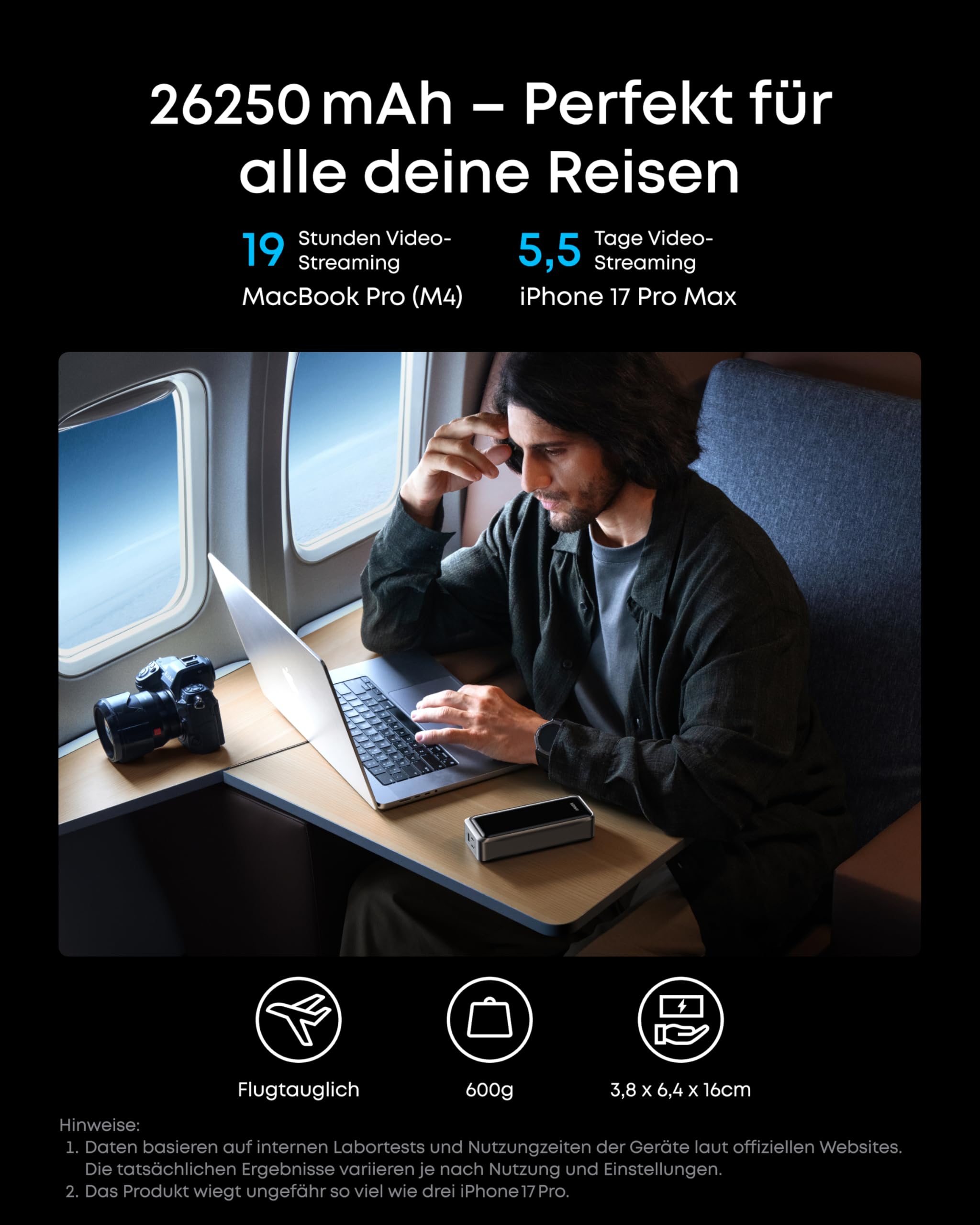 anker-prime-powerbank-26250-mah-300w-max-mit-140w-single-port-tsa-zugelassen-app image 6