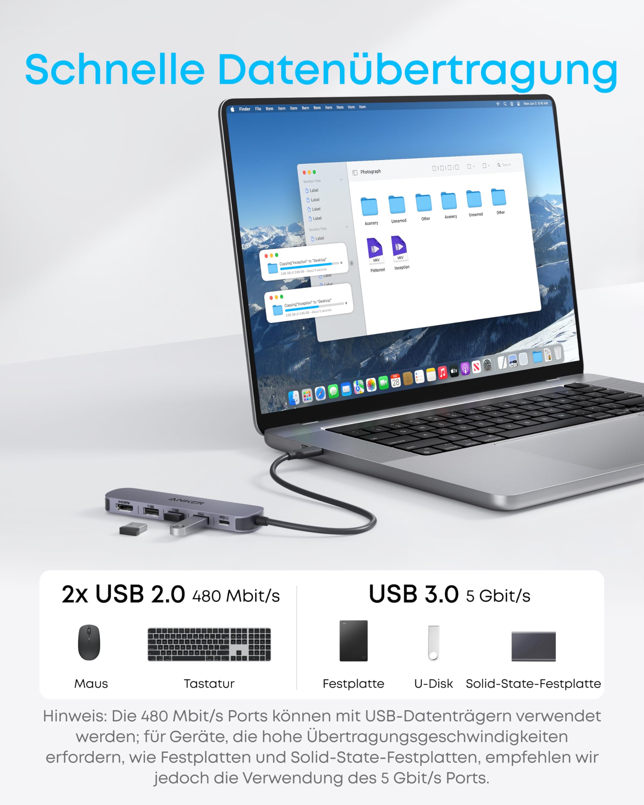 anker-5-in-1-usb-c-hub-4k-30hz-hdmi-mit-90w-power-delivery-pass-through-usb-a-3- image 4