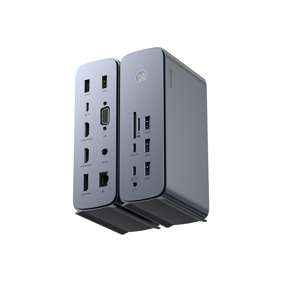 baseus-17-in-1-pro-4-monitor-docking-station-usb-c-dock-mit-8k-gan-130w-und-alum image 4