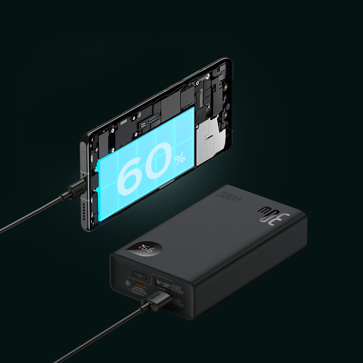 baseus-adaman2-powerbank-20000mah-30w-mit-vooc-supervooc-schnellladen-usb-c-pd-3 image 8