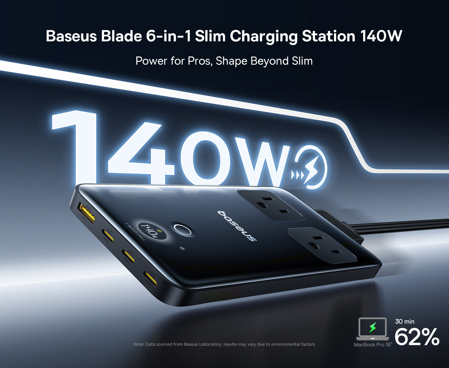 baseus-blade-power-strip-140w-steckdosenleiste-2ac-1u-3c-mit-display image 8