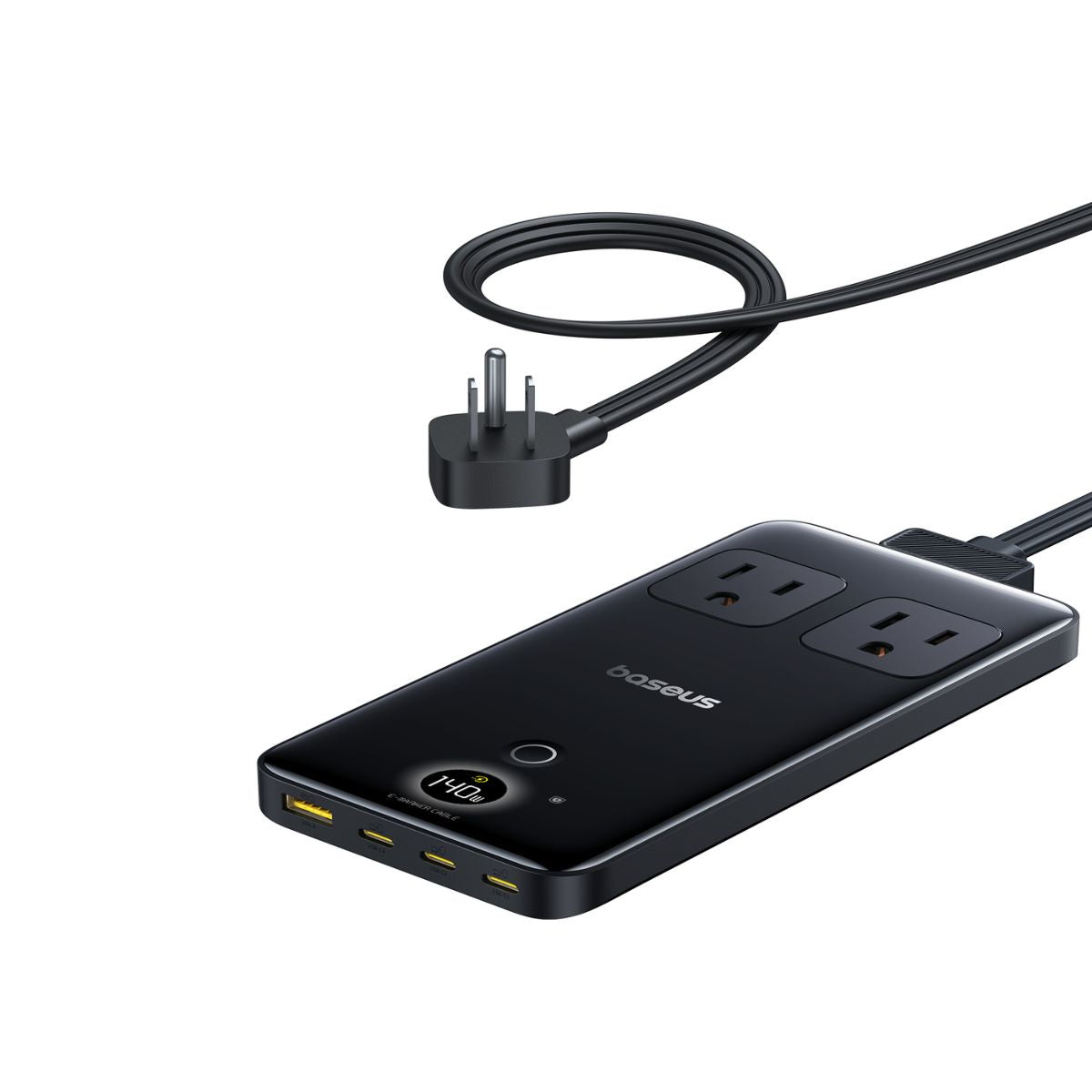 baseus-blade-power-strip-140w-steckdosenleiste-2ac-1u-3c-mit-display image 3