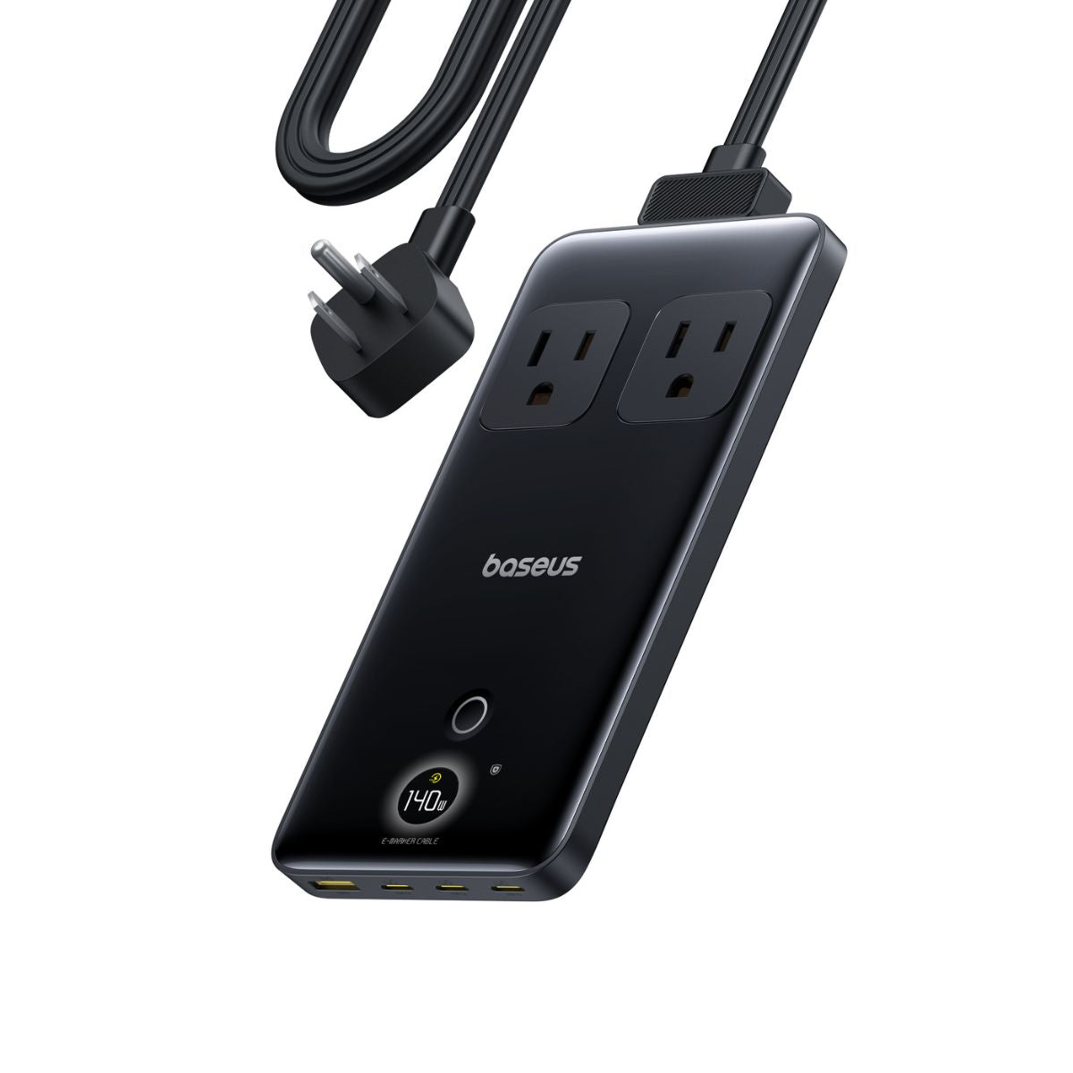 baseus-blade-power-strip-140w-steckdosenleiste-2ac-1u-3c-mit-display image 2