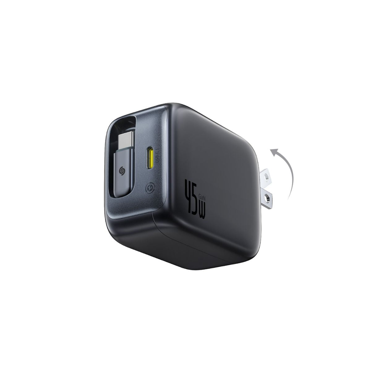 baseus-enercore-cj11-45w-schnellladeger-t-mit-einziehbarem-usb-c-kabel-2c-dualpo image 4