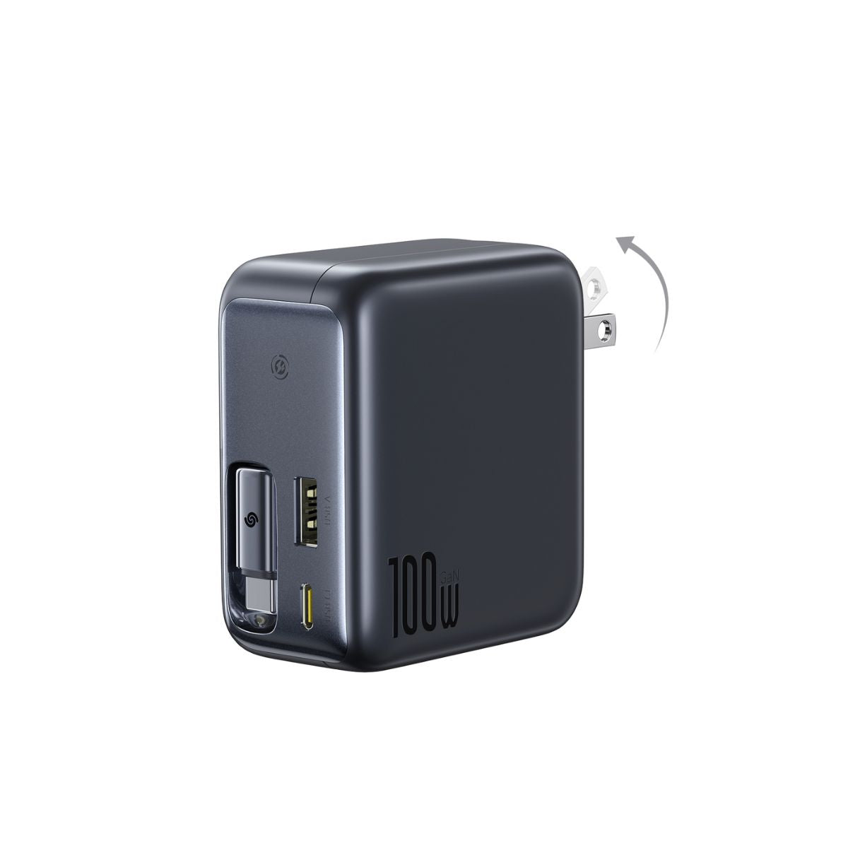baseus-enercore-cj11-ladeger-t-100w-mit-einziehbarem-kabel-2x-usb-c-usb-a image 5