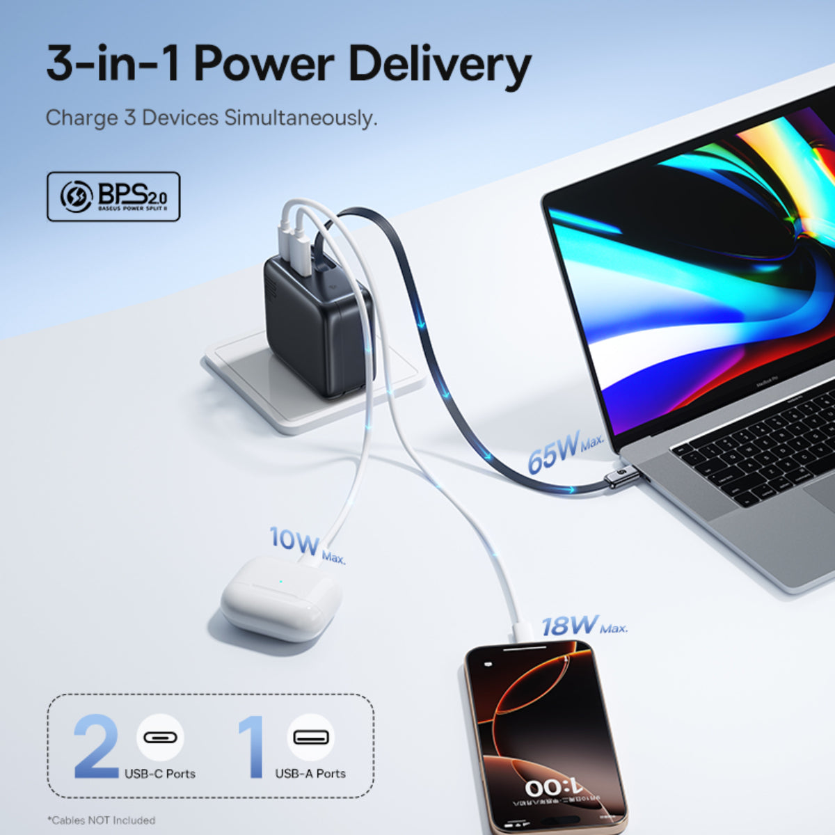 baseus-enercore-cj11-ladeger-t-100w-mit-einziehbarem-kabel-2x-usb-c-usb-a image 7