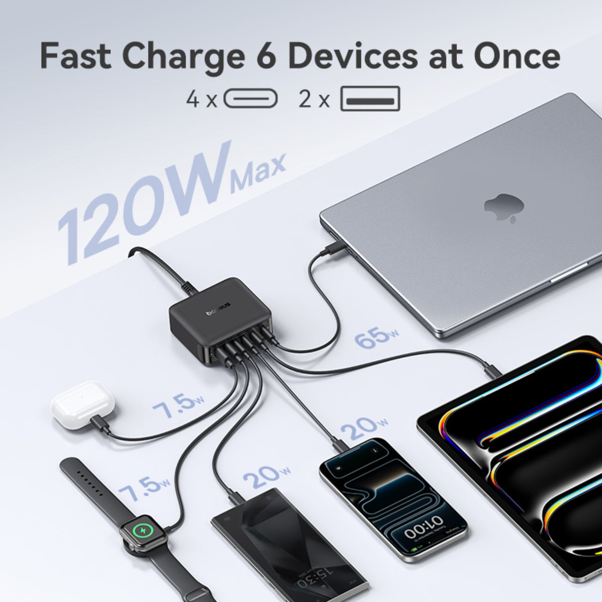 baseus-enerfill-fh21-desktop-charging-station-120w-4c-2u-ladestation image 6