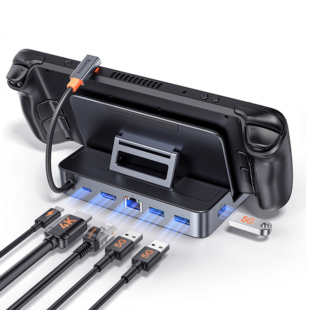 baseus-gamerx-6-port-usb-c-docking-station-f-r-steam-deck-4k-60hz-hdmi-100-w-pd image 8