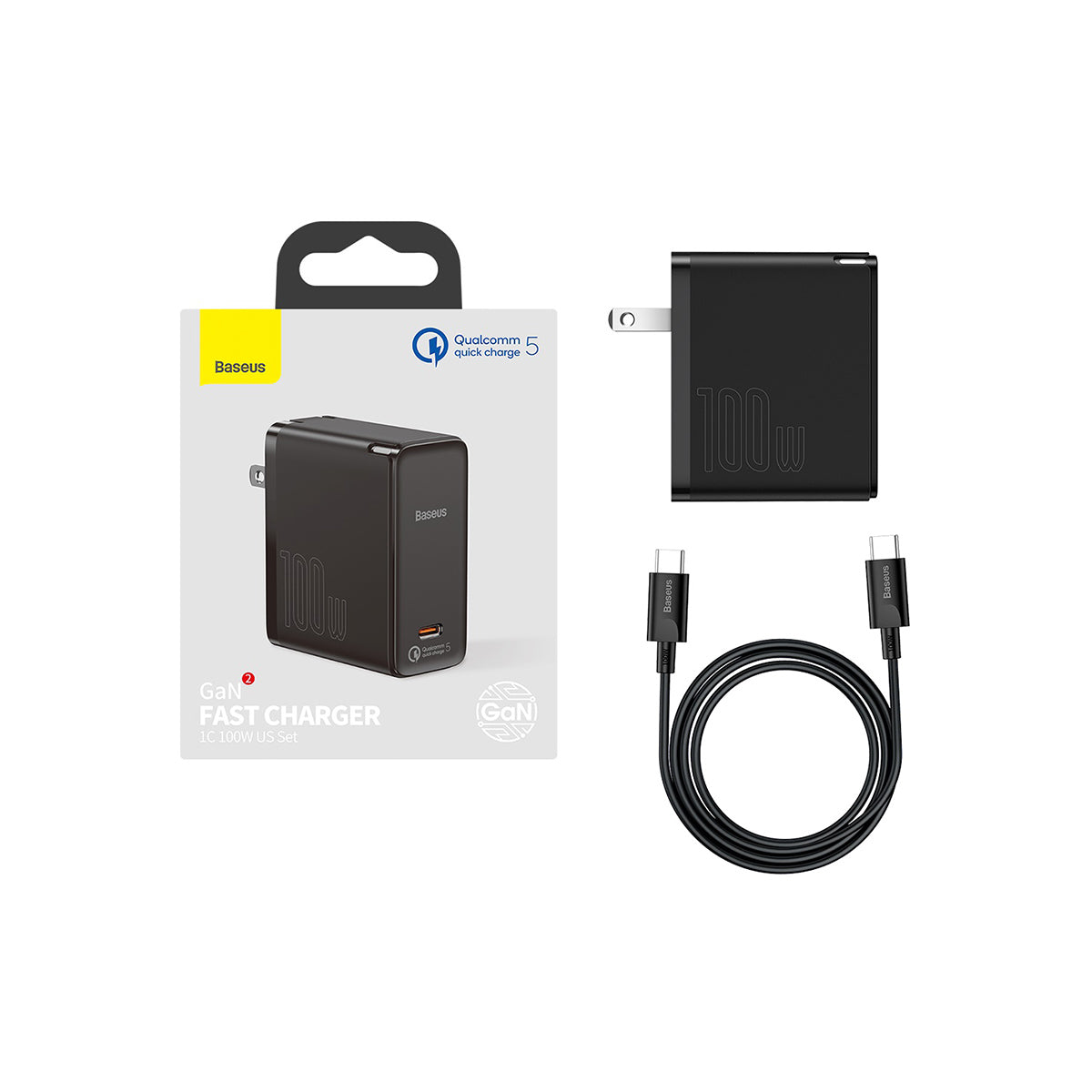 baseus-gan2-usb-c-fast-charger-100w-gan-ii-schnellladeger-t-mit-quick-charge-5-0 image 6