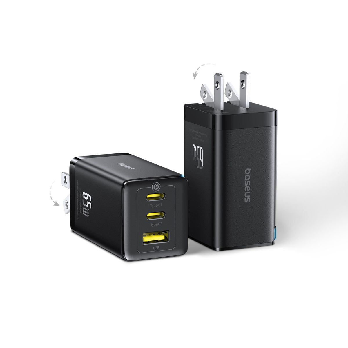 baseus-gan5-pro-65w-fast-charger-2er-set-2x-usb-c-usb-a-gan-wandladeger-t-f-r-la image 6