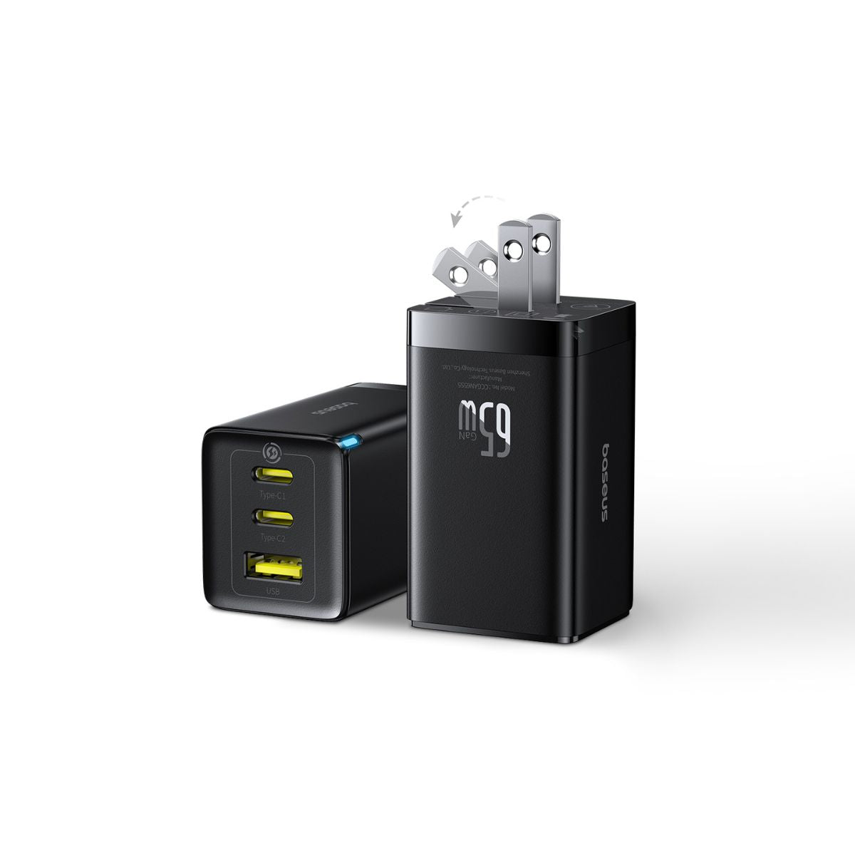 baseus-gan5-pro-65w-fast-charger-2er-set-2x-usb-c-usb-a-gan-wandladeger-t-f-r-la image 7