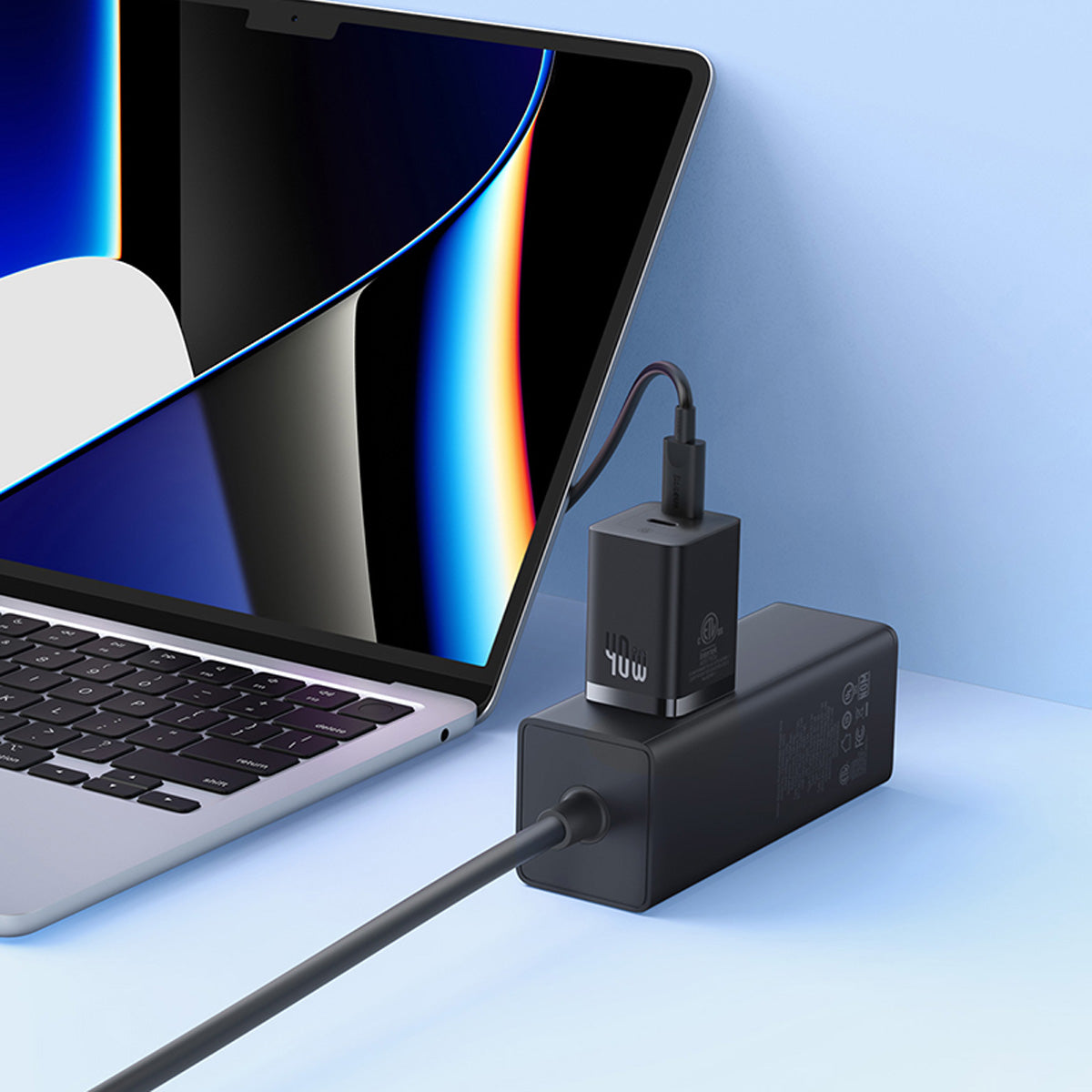 baseus-gan5-pro-dual-usb-c-fast-charger-40w-wandladeger-t image 8