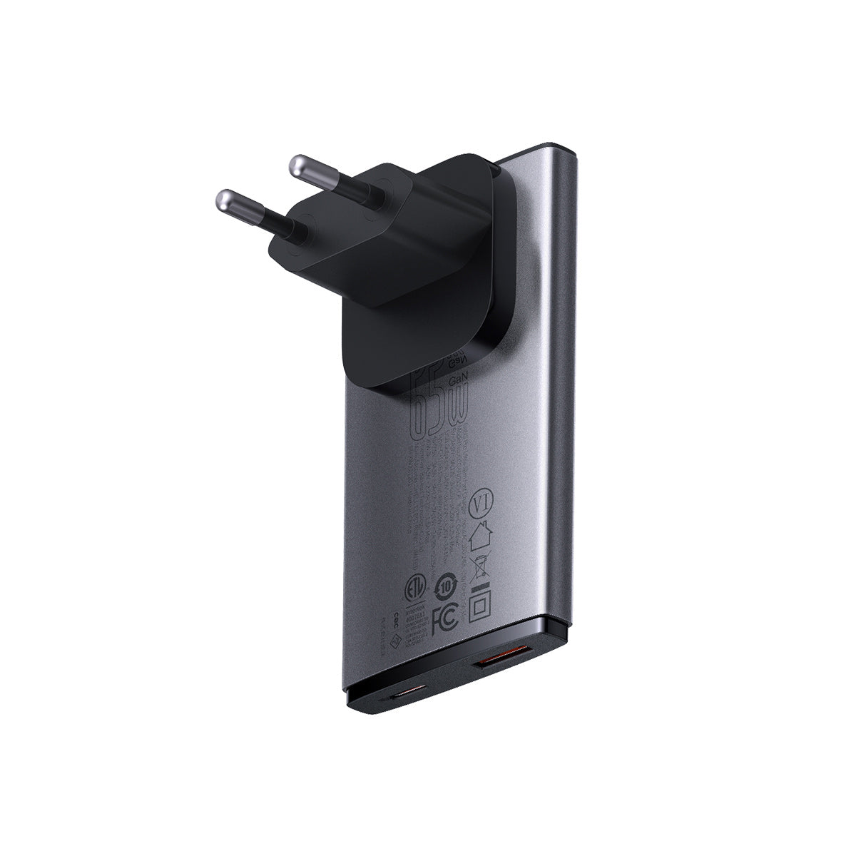 baseus-gan5-pro-65w-usb-c-reiseadapter-mit-us-uk-eu-steckern-flacher-wandlader image 4