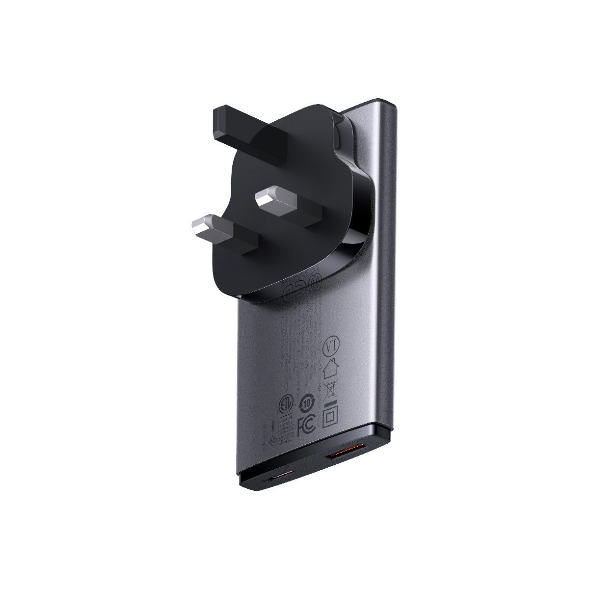 baseus-gan5-pro-65w-usb-c-reiseadapter-mit-us-uk-eu-steckern-flacher-wandlader image 5