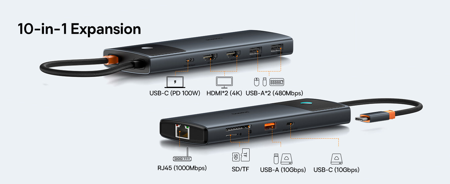 baseus-metal-gleam-series-ii-10-in-1-usb-c-hub-mit-4k-120hz-und-100w-power-deliv image 8