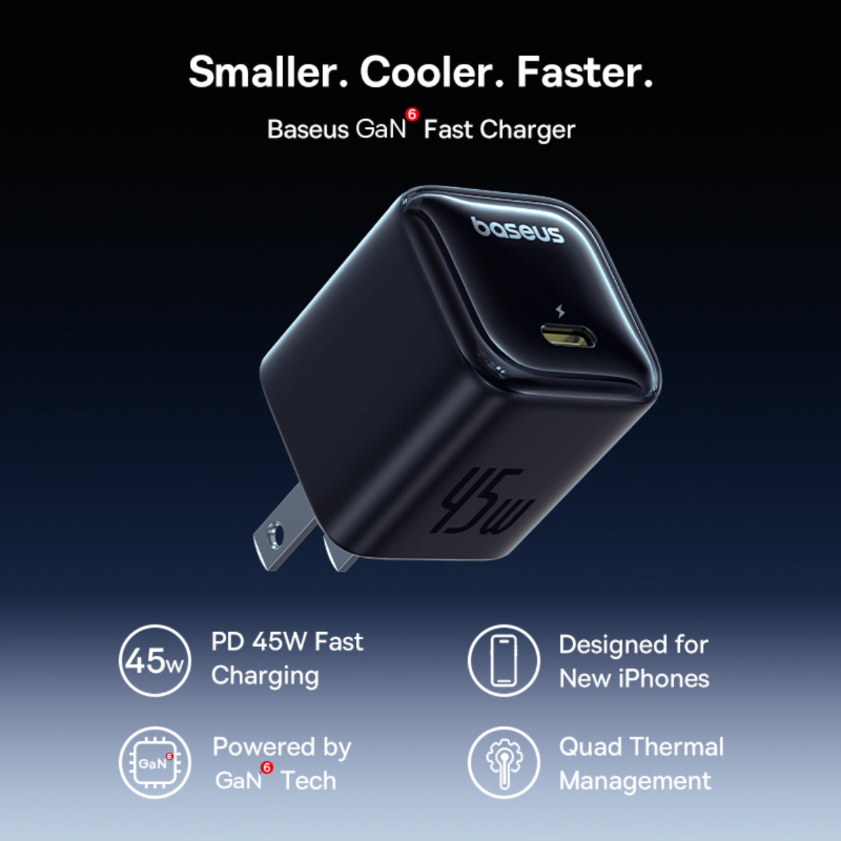 baseus-picogo-gan-usb-c-ladeger-t-45w-2er-pack-kompakt-mit-gan6-technologie-quad image 7