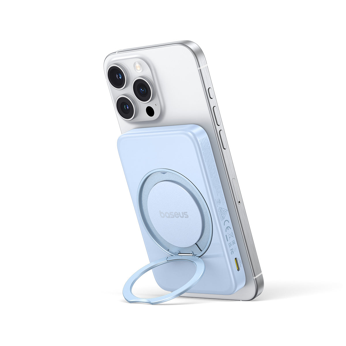 baseus-picogo-qi2-powerbank-5000mah-20w-mit-magnetischem-ring-kickstand-ultrasli image 6