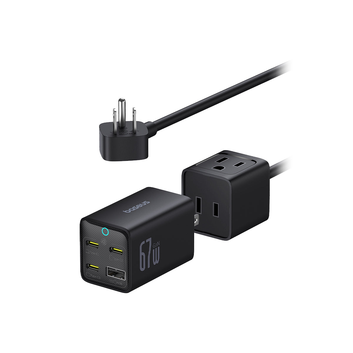 baseus-powercombo-mini-5-in-1-steckdosenleiste-mit-67w-ac-1x-usb-a-3x-usb-c-abne image 1