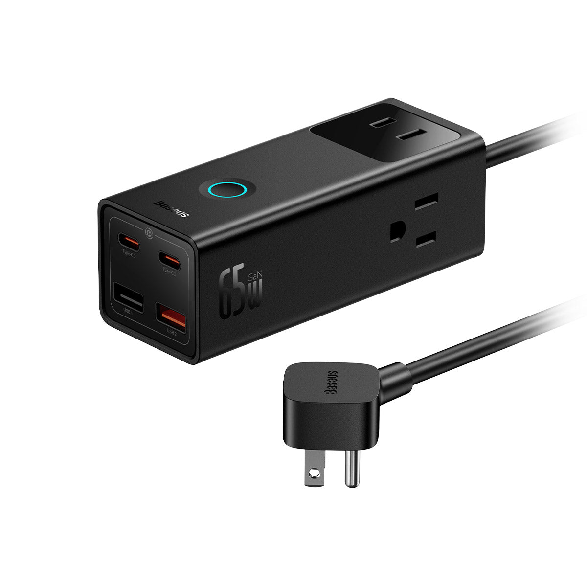 baseus-powercombo-pro-7-ports-steckdosenleiste-mit-65w-3x-ac-2x-usb-c-2x-usb-a-u image 5