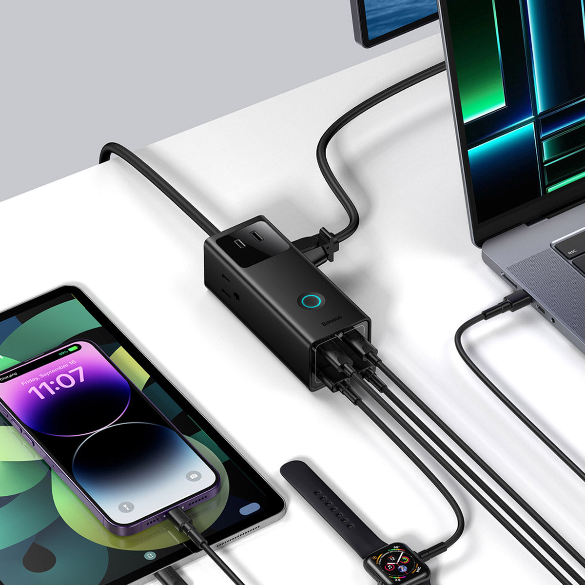 baseus-powercombo-pro-7-ports-steckdosenleiste-mit-65w-3x-ac-2x-usb-c-2x-usb-a-u image 8