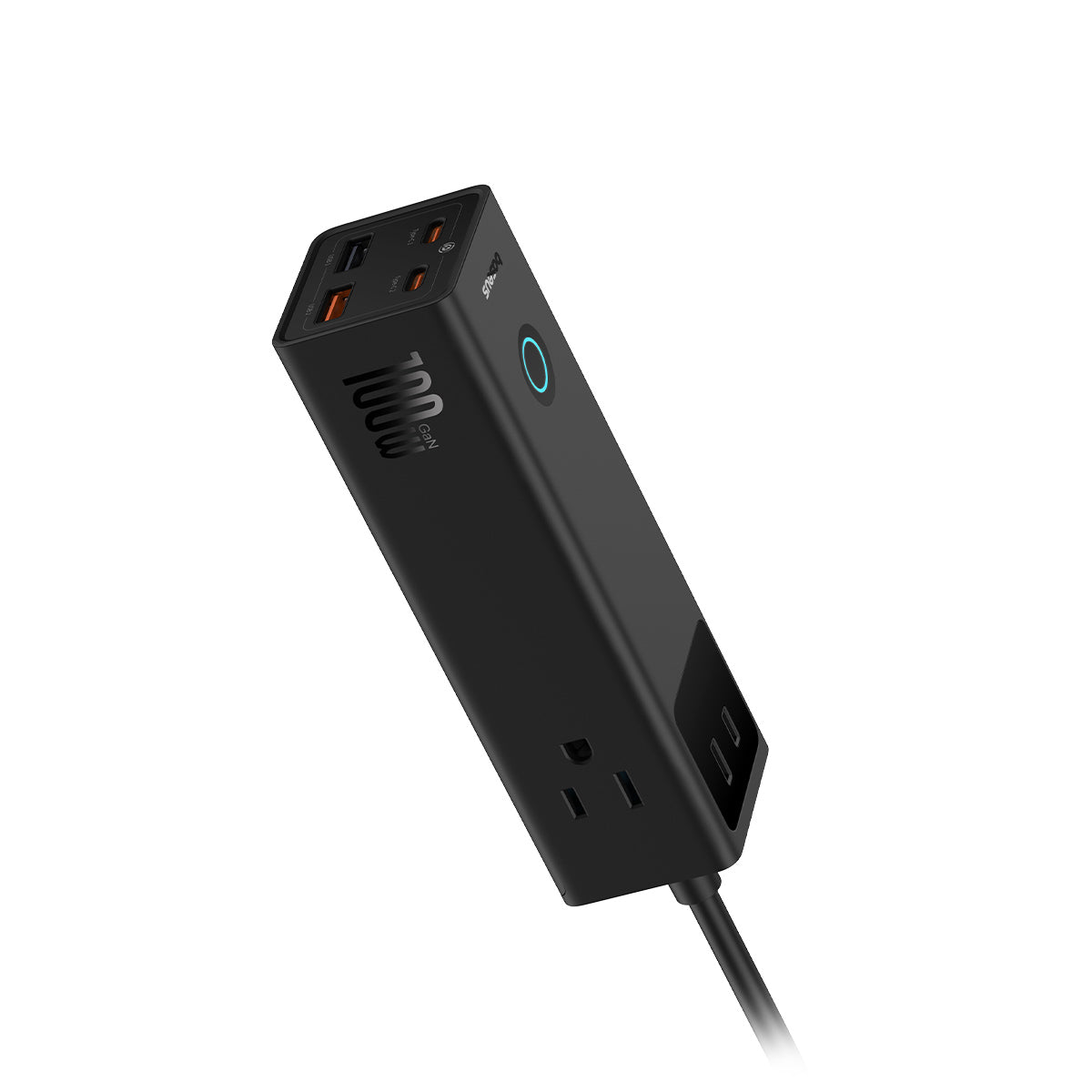 baseus-powercombo-pro-7-port-steckdosenleiste-100w-3x-ac-2x-usb-c-2x-usb-a-gan image 3