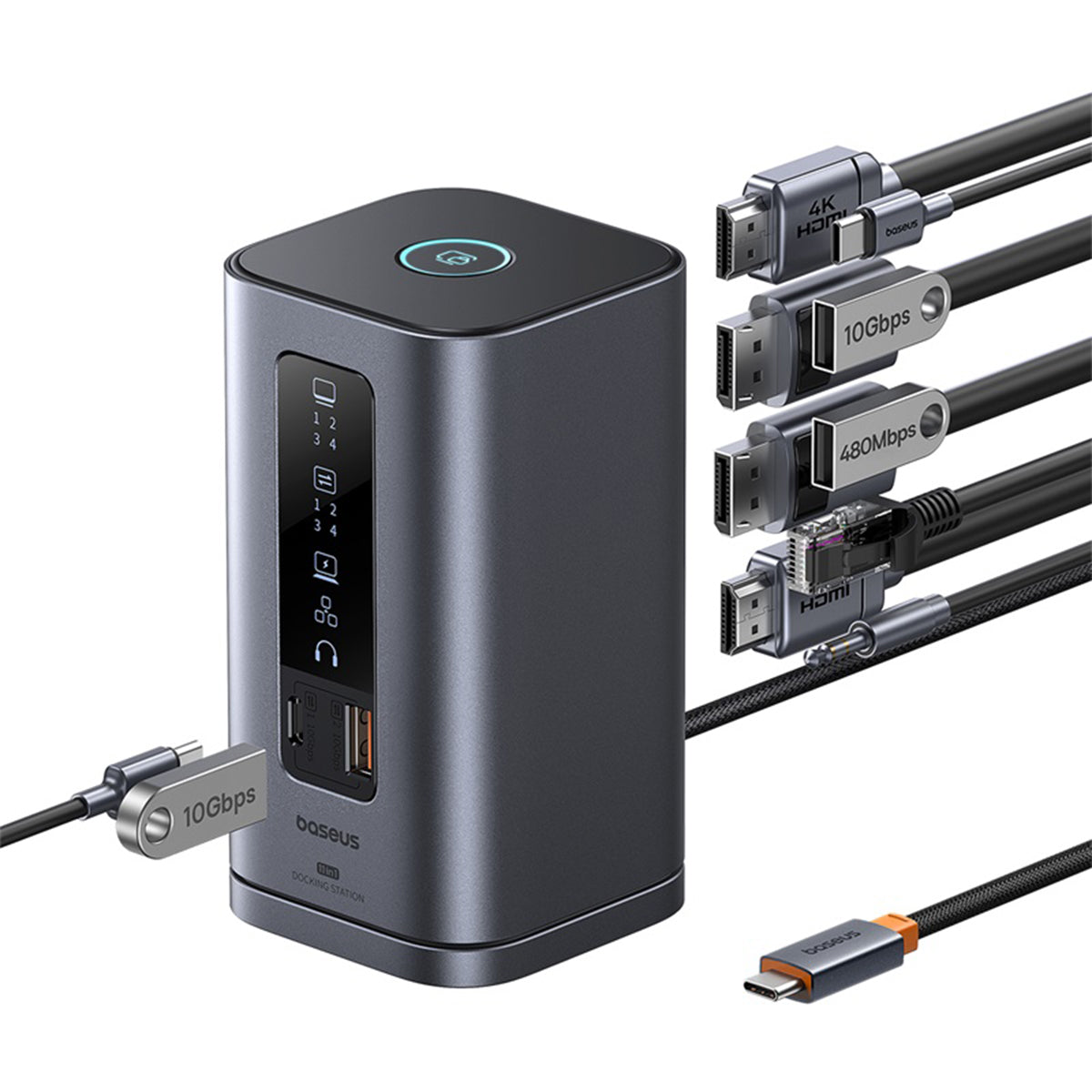 baseus-spacemate-11-in-1-docking-station-triple-display-dual-hdmi-dp-100w-pd-gig image 4