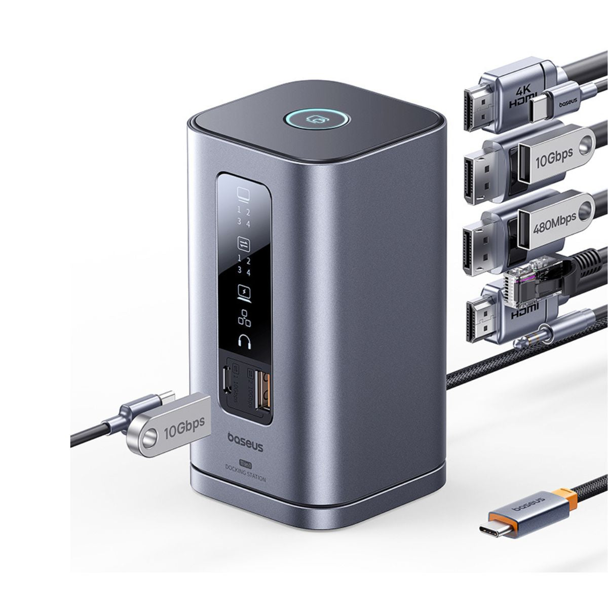 baseus-spacemate-rd1-11-in-1-docking-station-mit-100w-adapter-triple-4k-windows- image 3