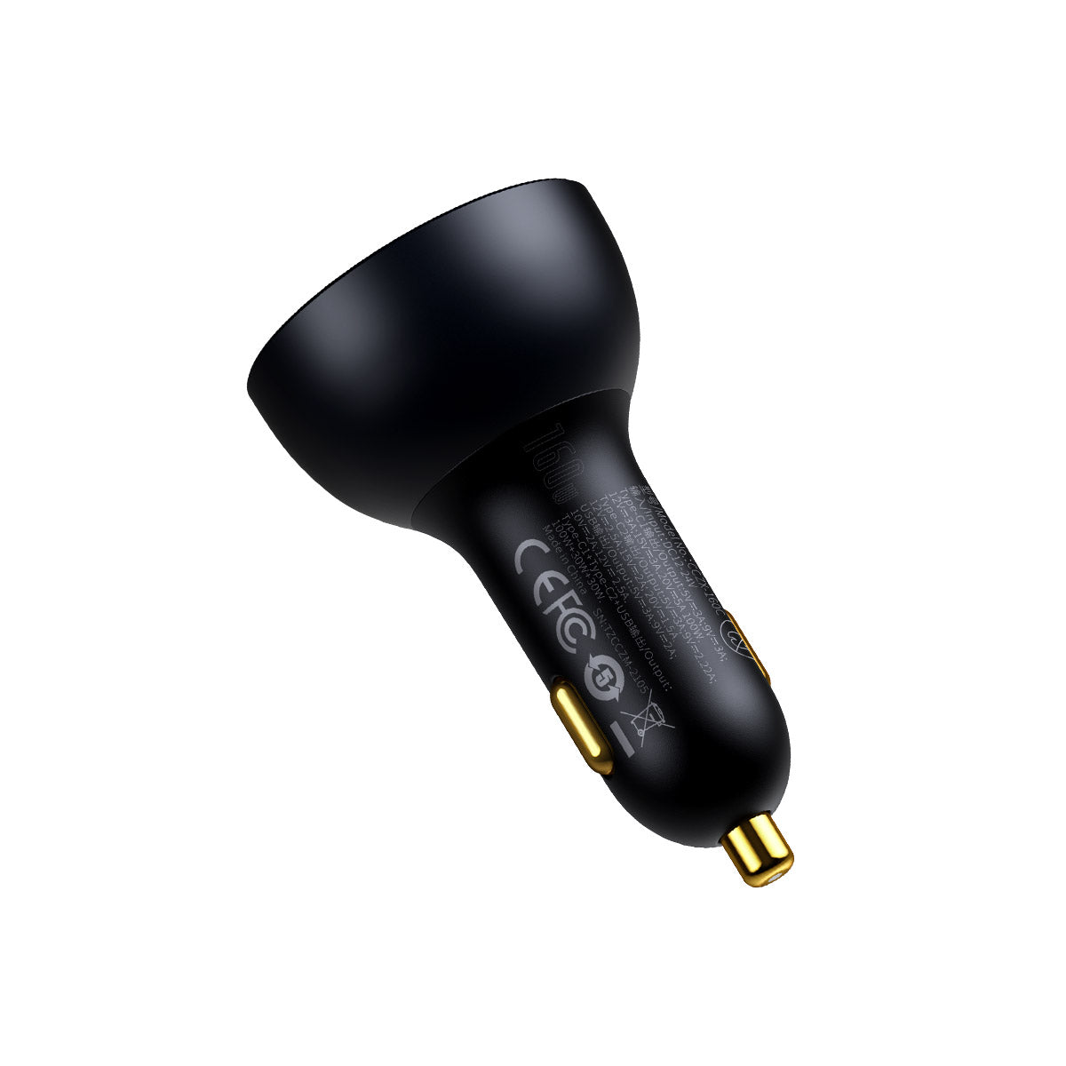 baseus-usb-c-autoladeger-t-160w-3-port-fast-car-charger-mit-100-w-usb-c-port image 3
