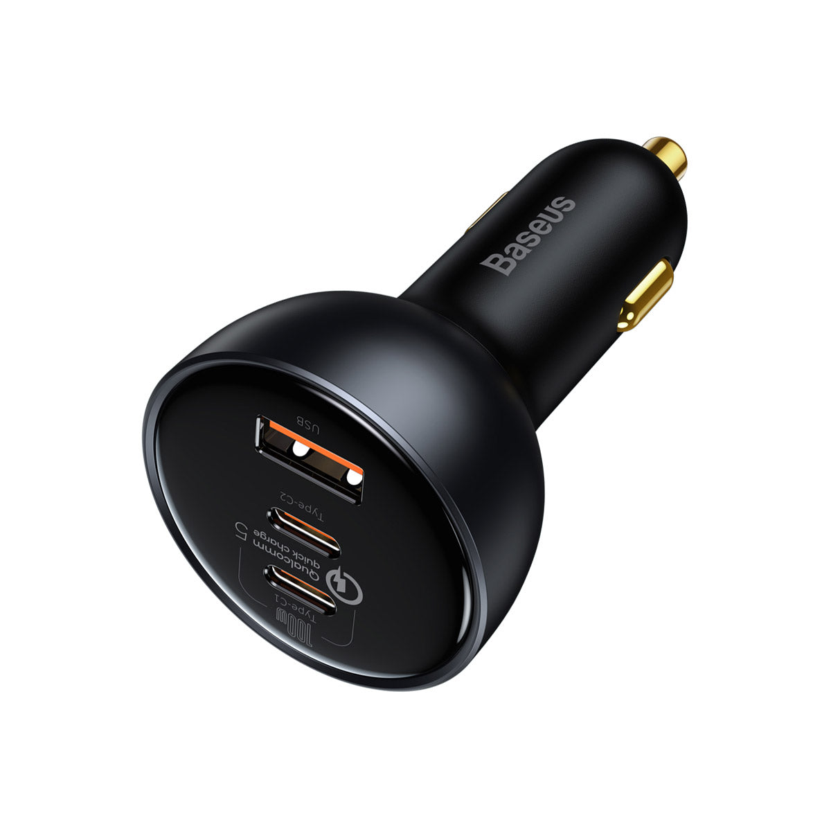 baseus-usb-c-autoladeger-t-160w-3-port-fast-car-charger-mit-100-w-usb-c-port image 4