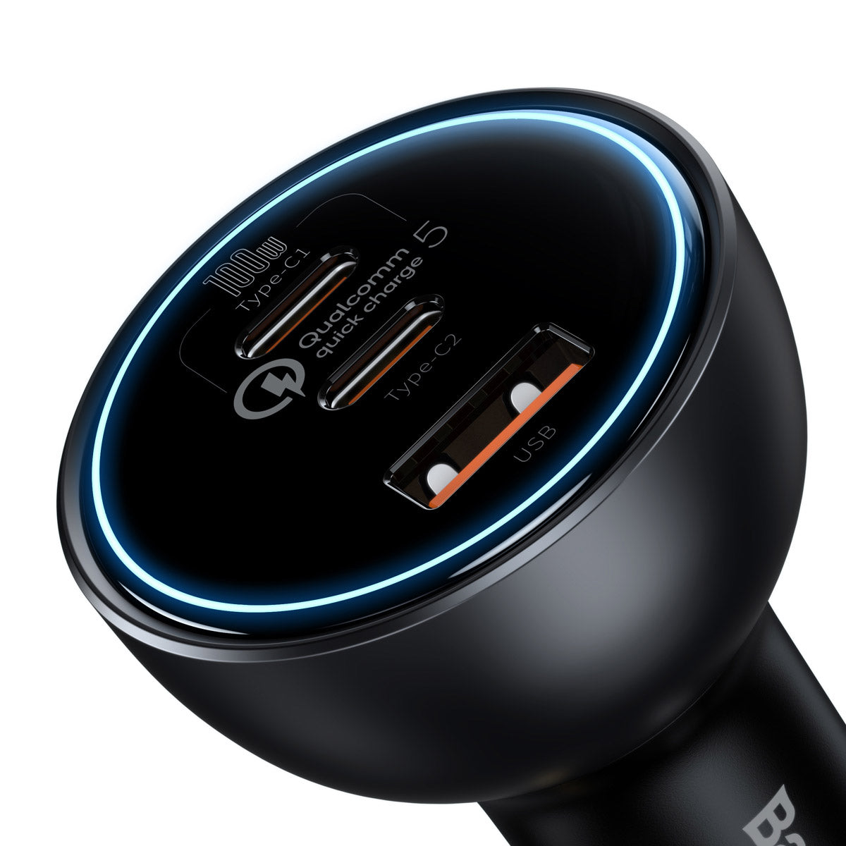baseus-usb-c-autoladeger-t-160w-3-port-fast-car-charger-mit-100-w-usb-c-port image 6