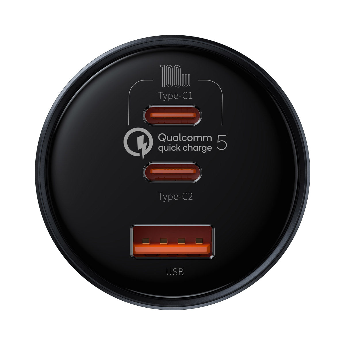baseus-usb-c-autoladeger-t-160w-3-port-fast-car-charger-mit-100-w-usb-c-port image 7