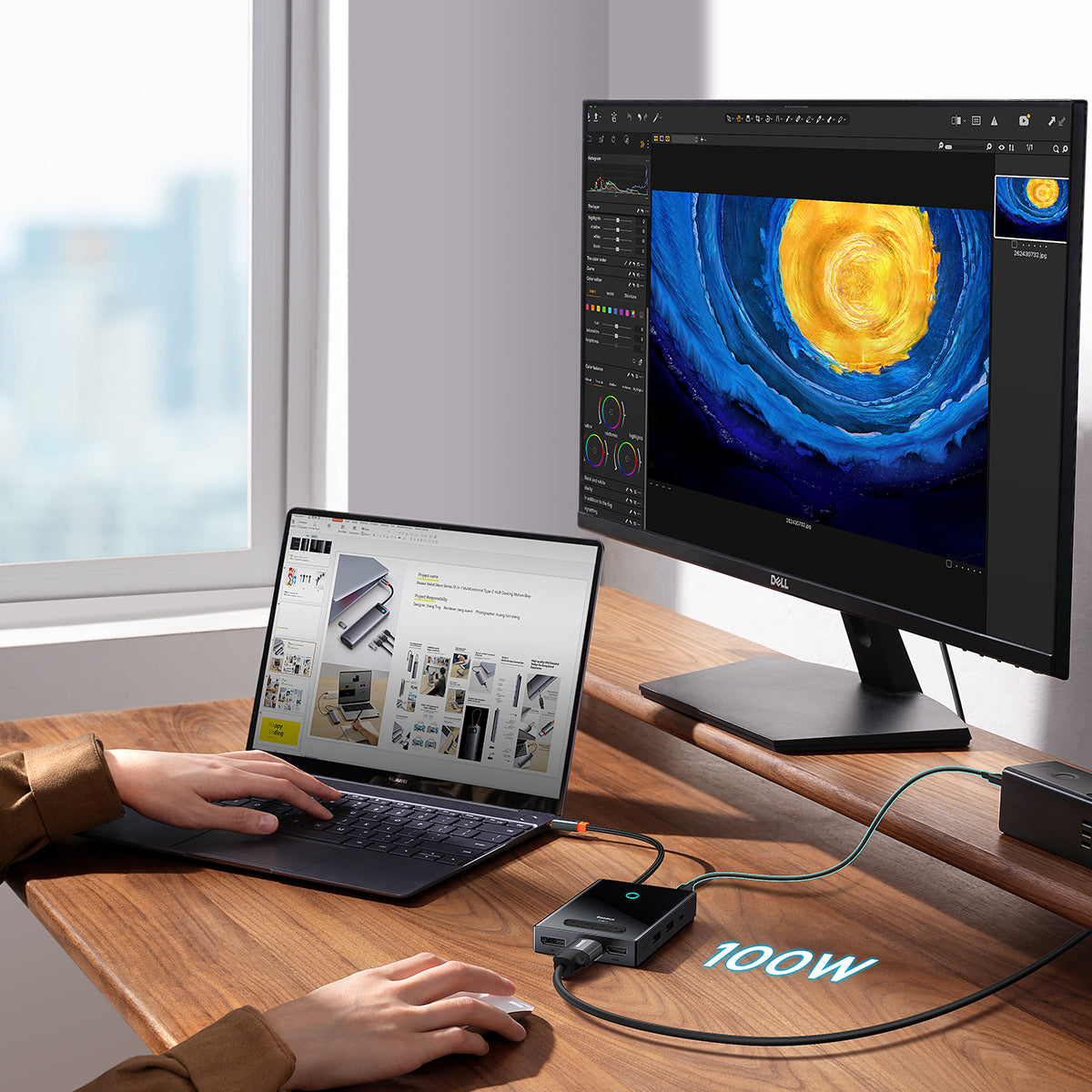baseus-pioneerjoy-8-in-1-usb-c-hub-4k-hdmi-dockingstation image 8